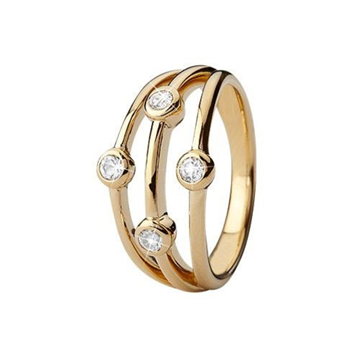 Christina Jewelry & Watches - Thrown Ring - forgyldt sølv 800-3.18.B